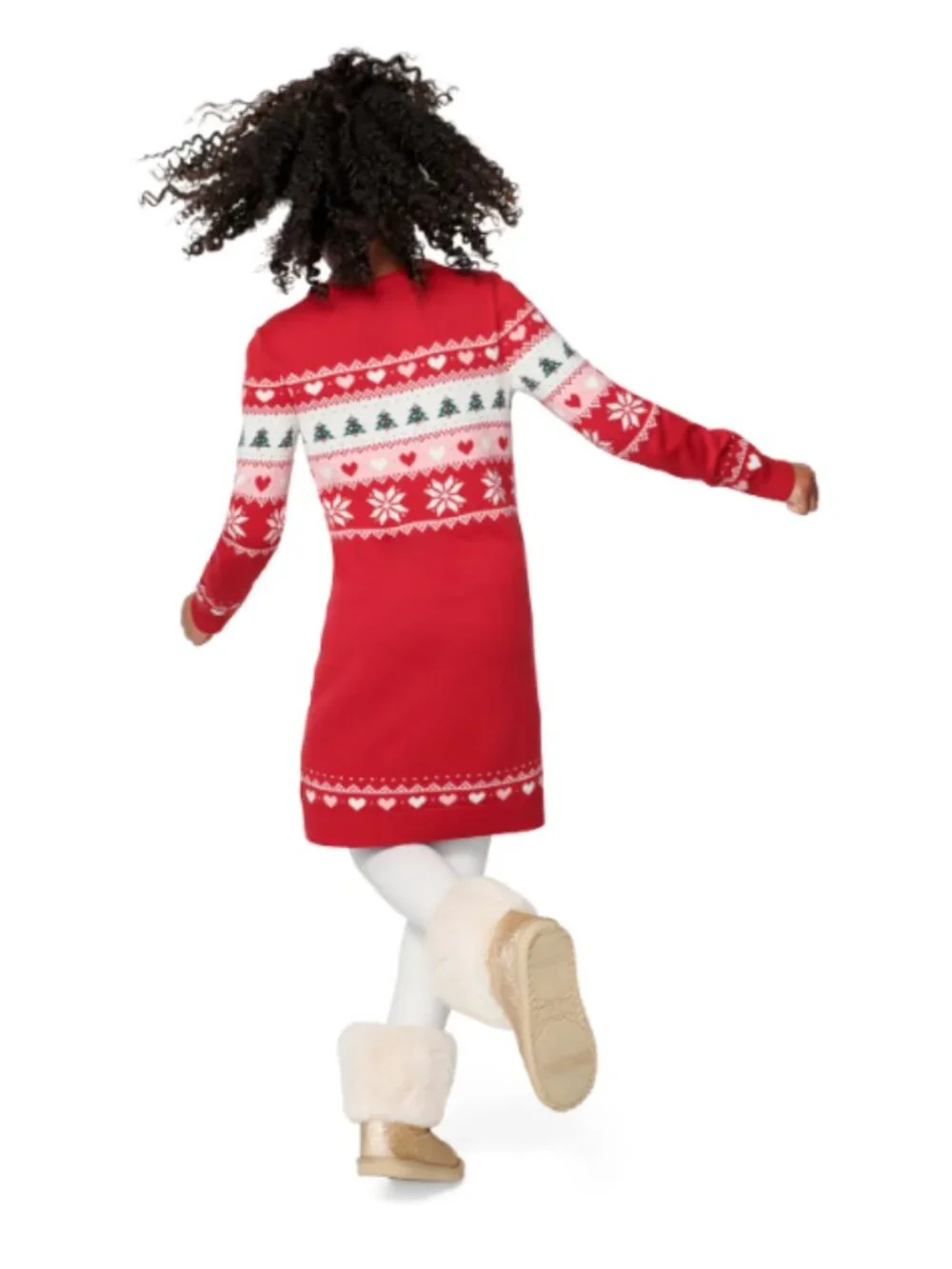 Children's Place Fairisle Holiday Christmas Sweater Dress